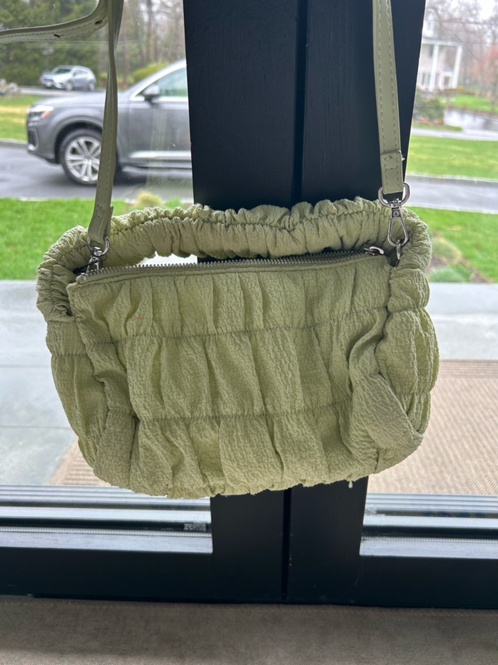Mango Green Ruched Bag - Picture 5 of 6